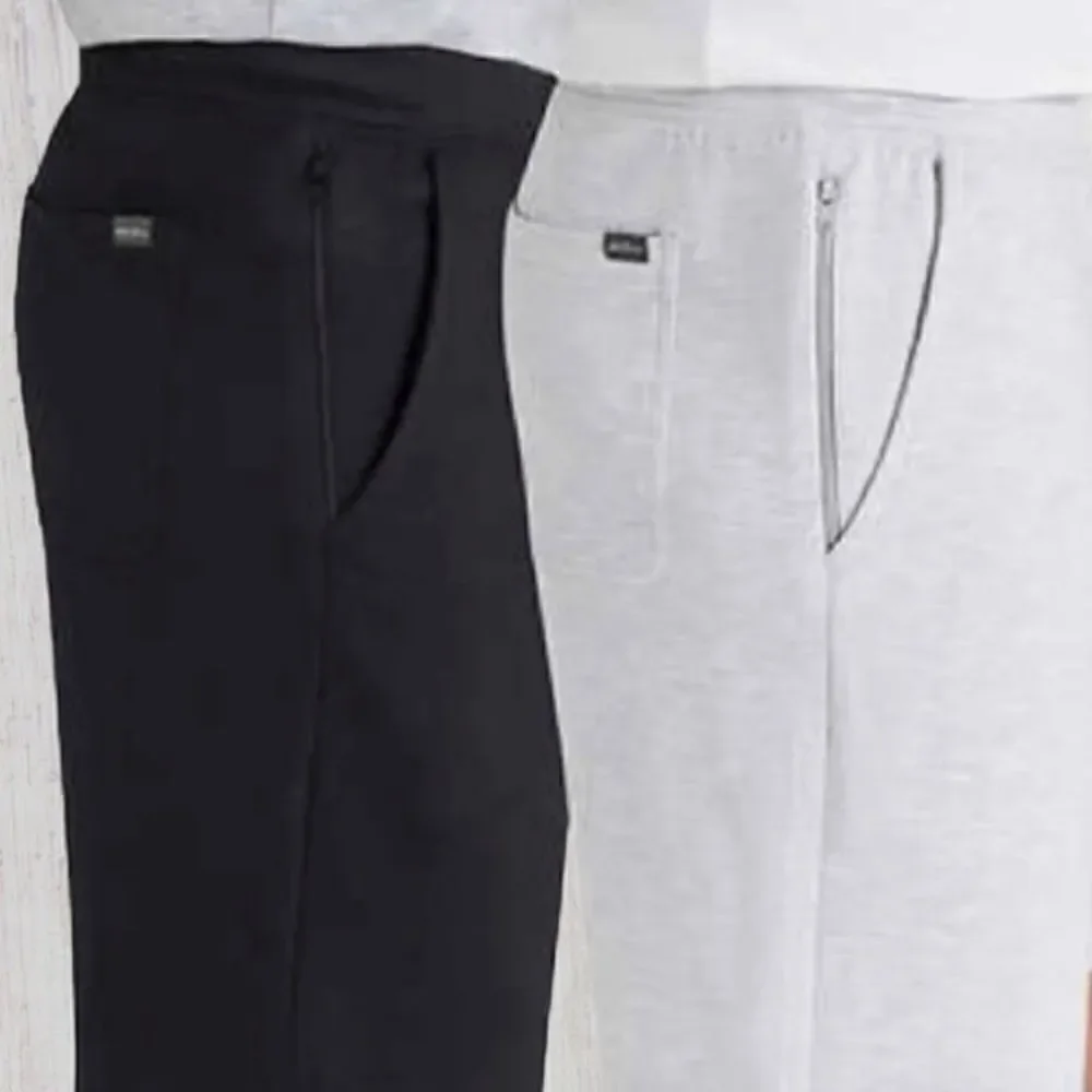 Eddie Bauer Men's 2-Pack Lounge Knit Zipper Pockets Shorts XL Black Gray #15
